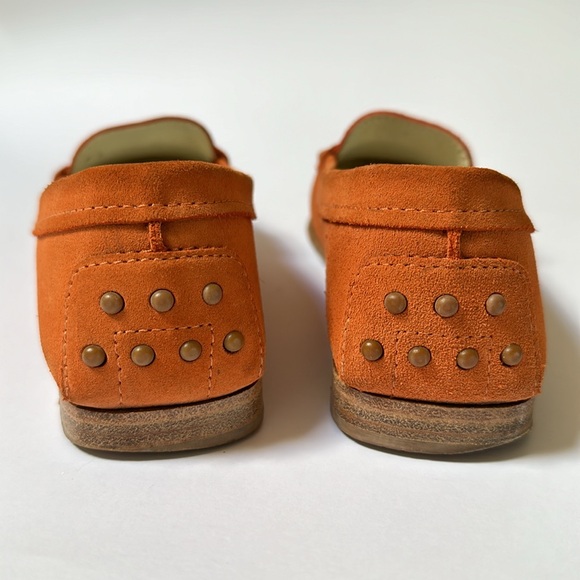 Tod’s orange Suede Loafers size 37.5 - Picture 6 of 16
